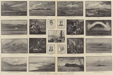 De Britse Vereniging in Montreal, schetsen van de reis